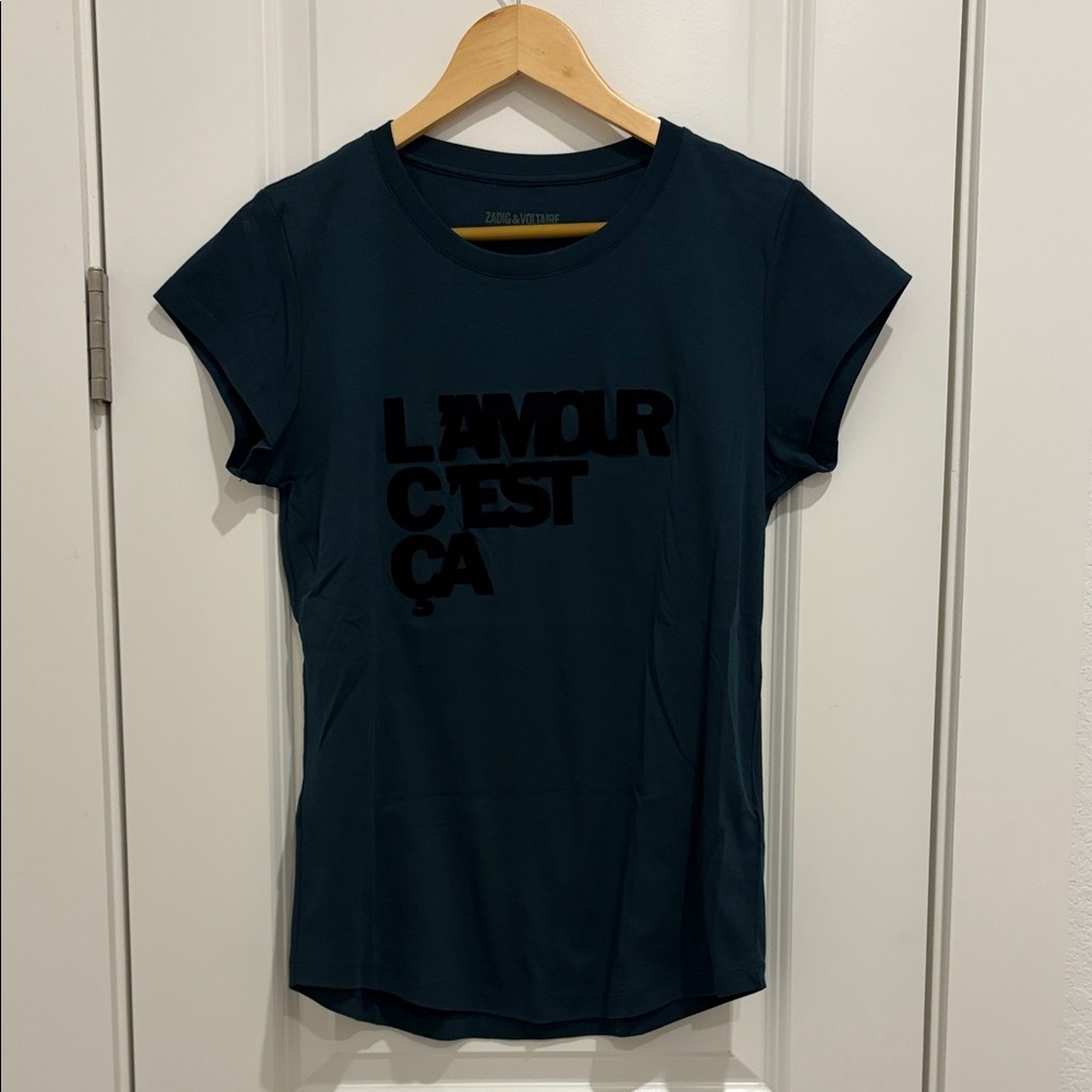 Zadig & Voltaire Dark Teal Graphic Tee